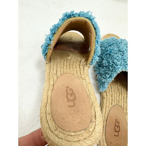 UGG Australia Women's Edith Slide Yarn Slip On Aqua Blue Size 6.5 - Picture 3 of 9